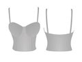 Women grey corset