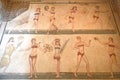 Women gymnasium Mosaic Villa Romana del Casale Sicily