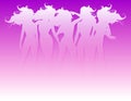 Women Hair Silhouettes Royalty Free Stock Photo