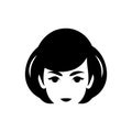 Women hair style bouffant icon Royalty Free Stock Photo