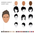 Women haircut styles, short hair