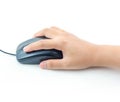 Women hand with mouse