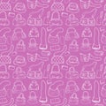 Women handbags. Seamless pattern. Royalty Free Stock Photo