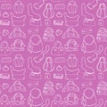 Women handbags. Seamless pattern. Royalty Free Stock Photo