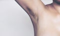 Women have lot of Hairy armpits black and long