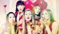 Women having bachelorette party in night club Royalty Free Stock Photo