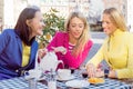 Women having lunch break