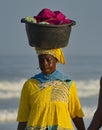 Women with heavy burdens Royalty Free Stock Photo