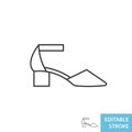 Women heeled shoe icon shape