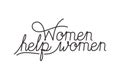 Women help women label isolsted icon