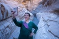 Women Hiking in Mosaic Canyon