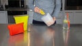 A women holds a clear a food-grade silicone bag with orange slices as part of a zero-waste lifestyle