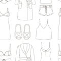 Women homewear, sleepwear and underwear pattern