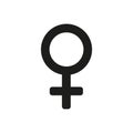 The women icon. Female symbol. Flat