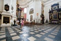 Women inside the historical Church