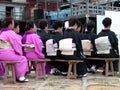 Women Japanese audience Royalty Free Stock Photo