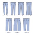 Women Jeans Types Set