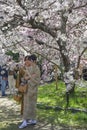 Women in kimonos in Kyoto, Japan Royalty Free Stock Photo