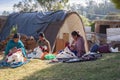 Women knitting clothes