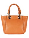 Women leather bag isolated