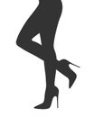 Women legs in high heel shoes graphic icon Royalty Free Stock Photo