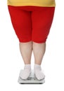 Women legs with overweight