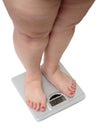 Women legs with overweight Royalty Free Stock Photo