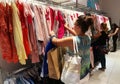 Women looking for clothes