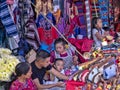 Women at the market in Chichicastenango, , Chichicastenango, Guatemala Royalty Free Stock Photo