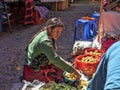 Women at the market in Chichicastenango, , Chichicastenango, Guatemala Royalty Free Stock Photo