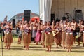 Maori kapa haka, or traditional dance group, New Zealand