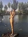 Women monument craft water goddess