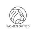 Women Owned Profile Line Icon