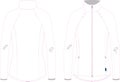 Women Performance Full Zip Bonded Polar Fleece Jacket vector templates vectors