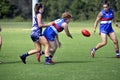 Women playing Australian Rules Football (WAFL)