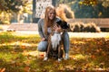 Women Playing With Dog Royalty Free Stock Photo