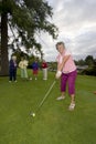 Women Playing Golf