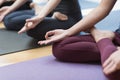 Yoga and mindfulness meditation Royalty Free Stock Photo
