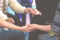 Women praying together Royalty Free Stock Photo