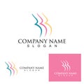 Women Pregnant logo template vector icon