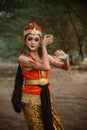 women presenting traditional Javanese dance movements