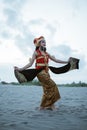 women presenting traditional Javanese dance movements