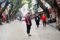 Women Promoters outside the store Royalty Free Stock Photo