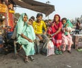 Women relax at a tea shop