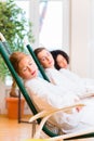 Women in relaxation room of wellness spa Royalty Free Stock Photo