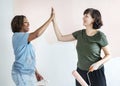 Women renovating the house together Royalty Free Stock Photo