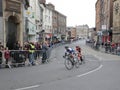 Women riders Tour de Yorkshire cycle race York Royalty Free Stock Photo