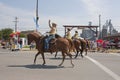 Women Riding Horses at Parade Close Up Royalty Free Stock Photo