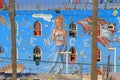 Women in Rip Cronk mural, Venice Beach