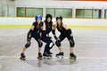 Women roller derby players